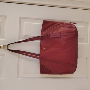 Fossil Gwen red leather bag in excellent pre-owned condition